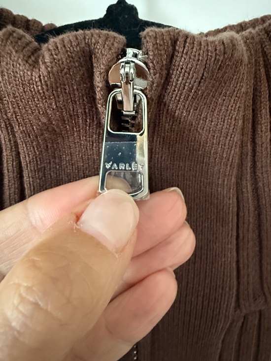 Varley Janie Half Zip Knit Sweater (Chestnut) - Picture 6 of 7